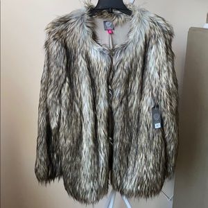Vince Camuto Faux Fur Coat